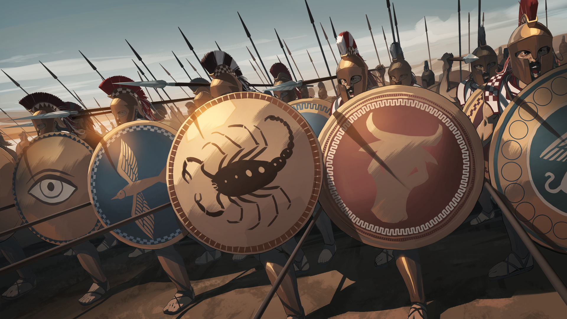 A hoplite in Amplitude's upcoming Humankind