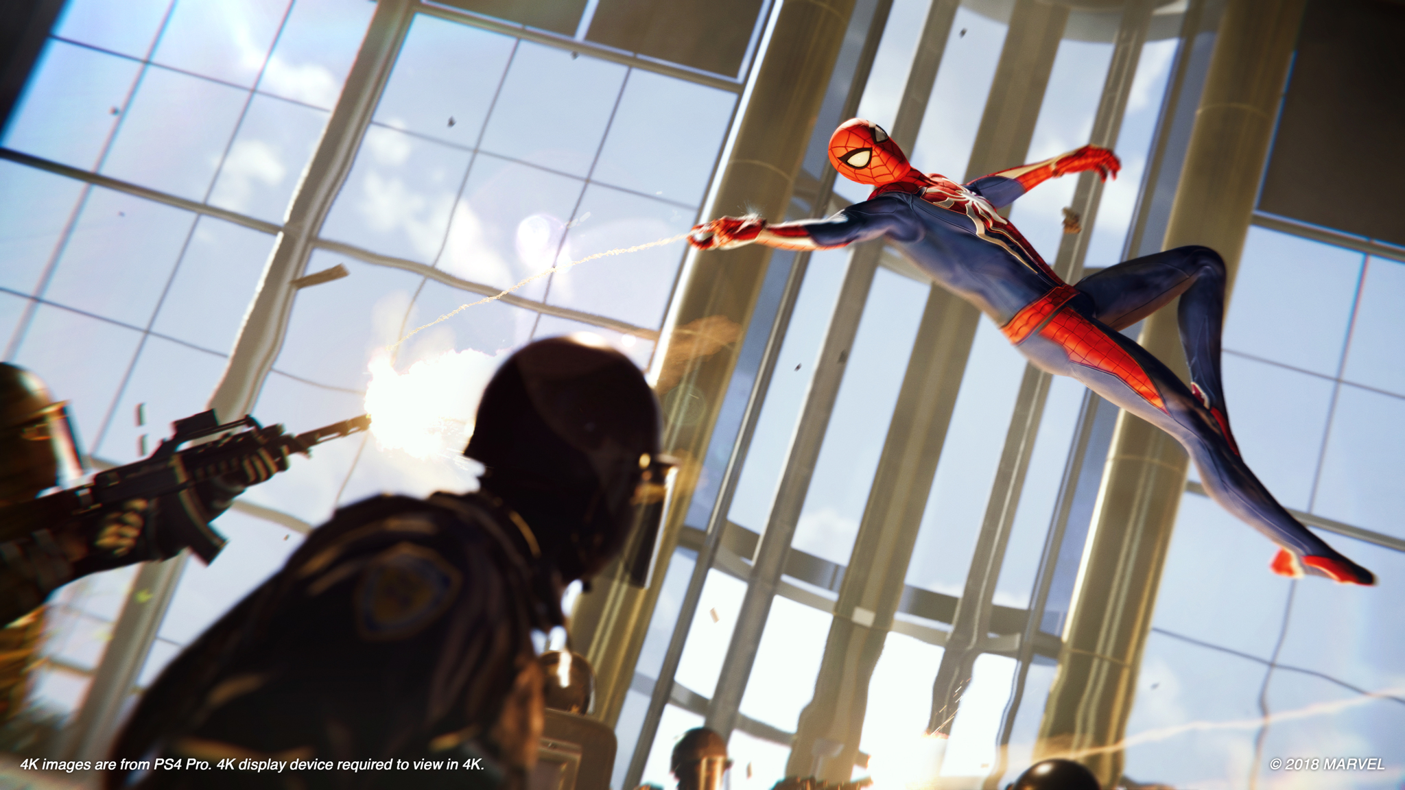 Spider-Man's combat is customizable with different abilities and gadgets.