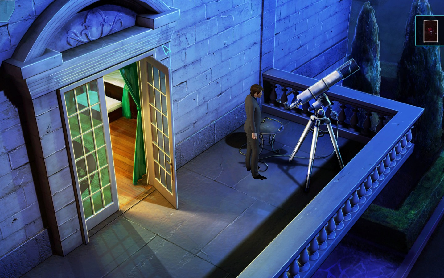 The telescope has a USB outlet. You have a smartphone in your inventory. I'll let you figure that one out.