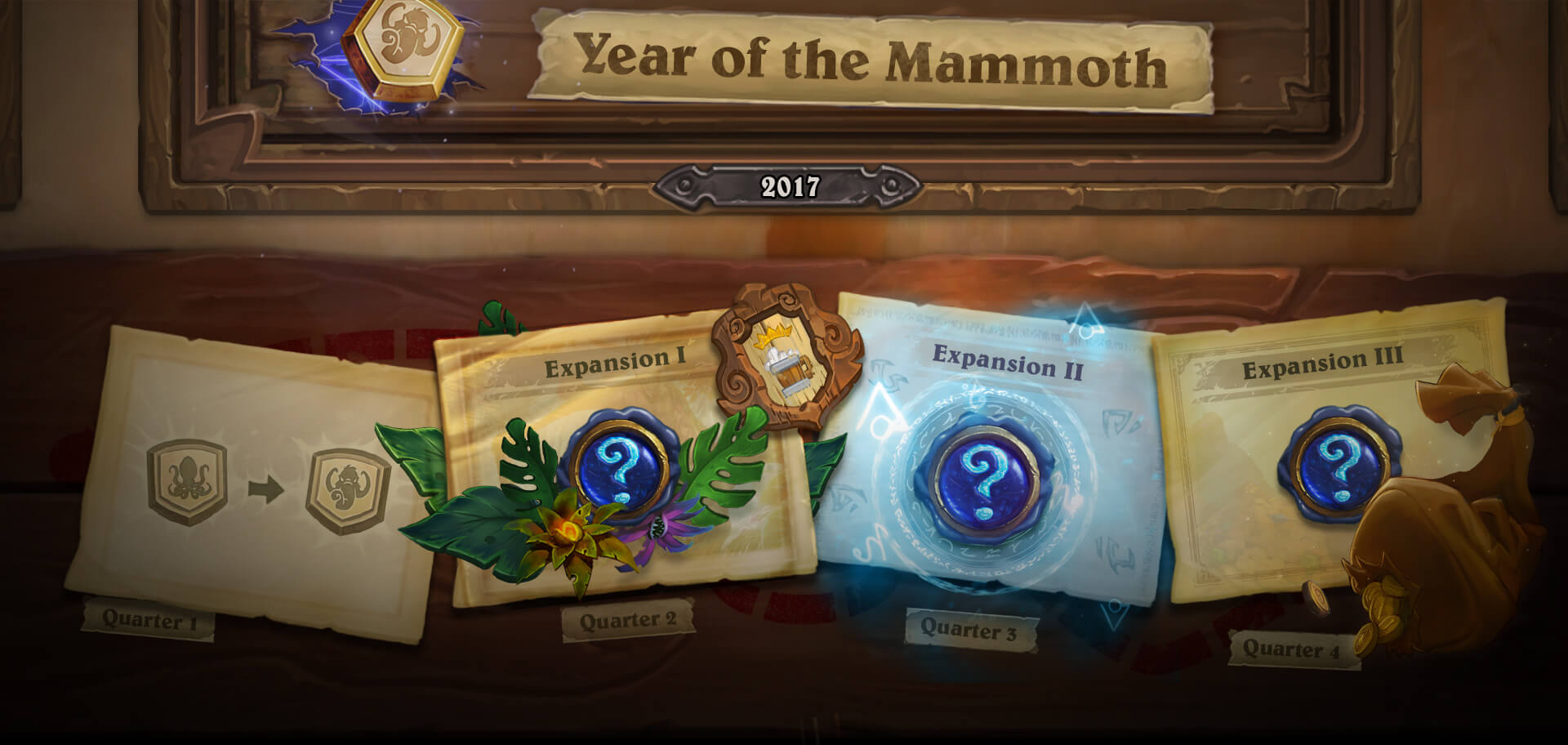 Hearthstone's 2017 timeline.