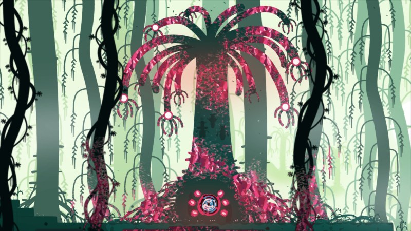 The portal to each biome is in a different tree.