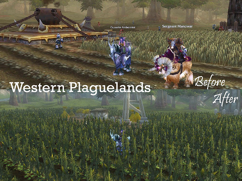 Western Plaguelands Before/After