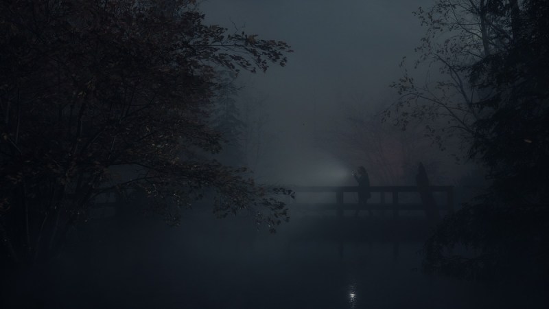 A shot that shows the creepiness of modern graphics in Alan Wake 2.