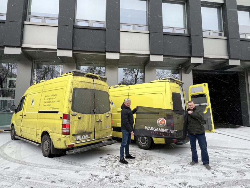 Wargaming donated money for ambulances for Ukraine.