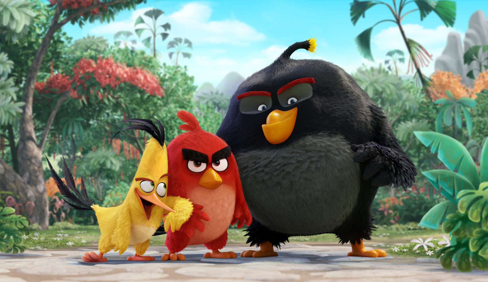 The birds (Chuck, Red, and Bomb) underwent a makeover for the film.