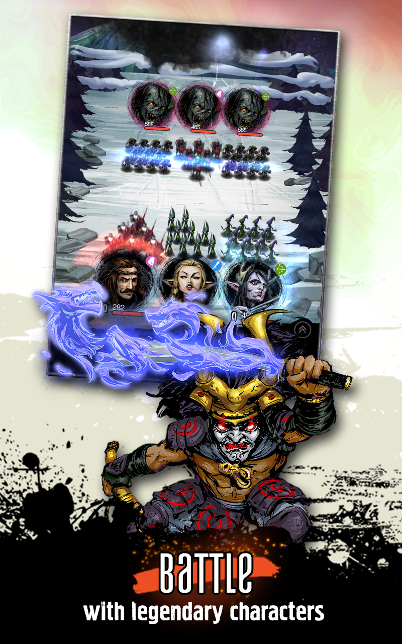 You can spend hours organizing and upgrading your troops in Blood Brothers 2.