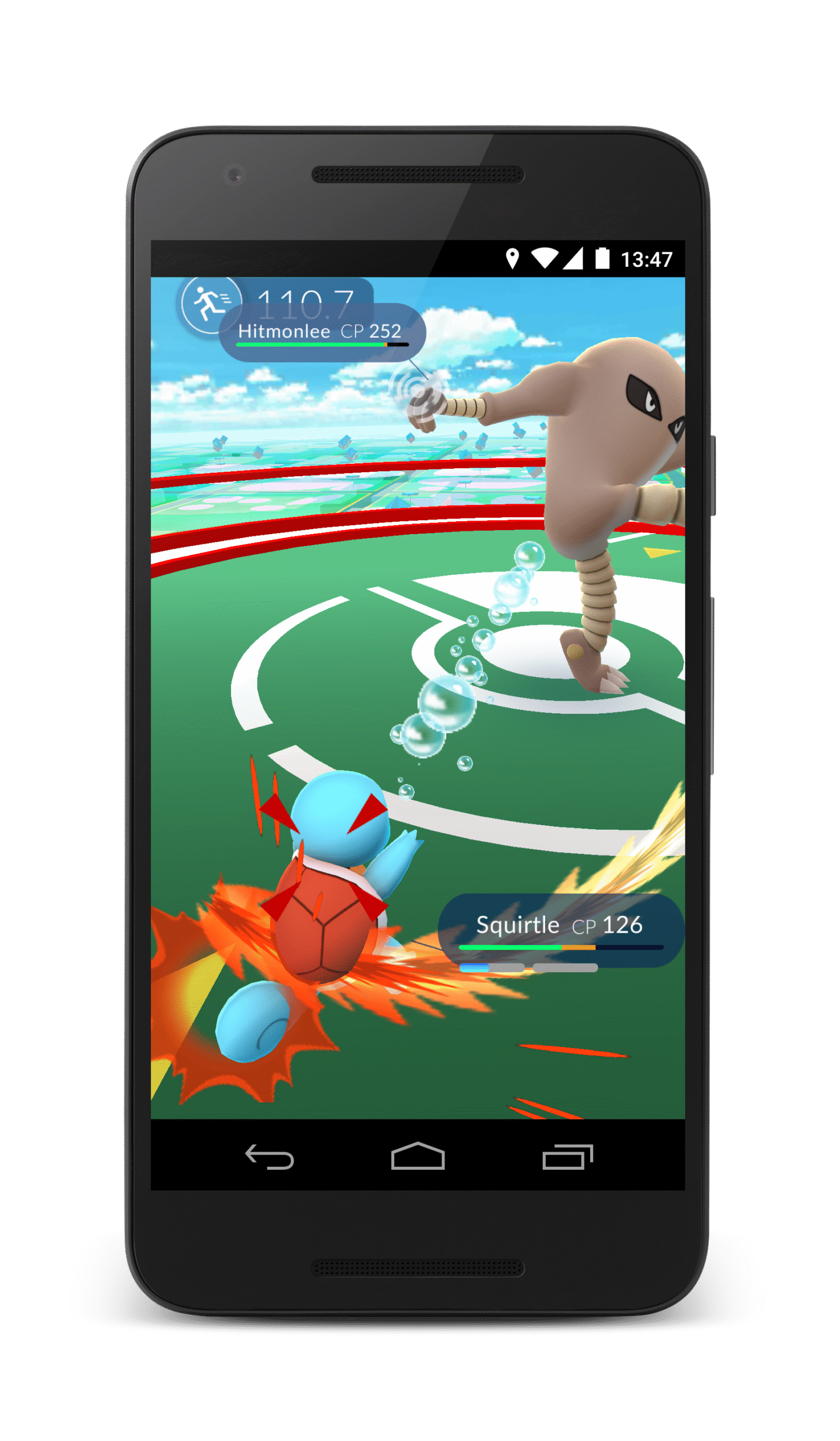 Battling for control of a gym.