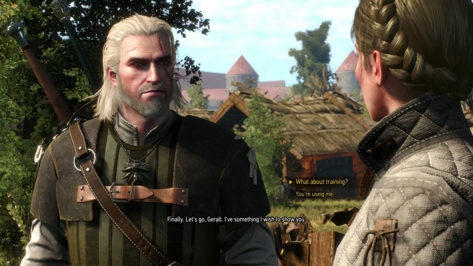 There's a lot of talk in The Witcher 3: Wild Hunt.