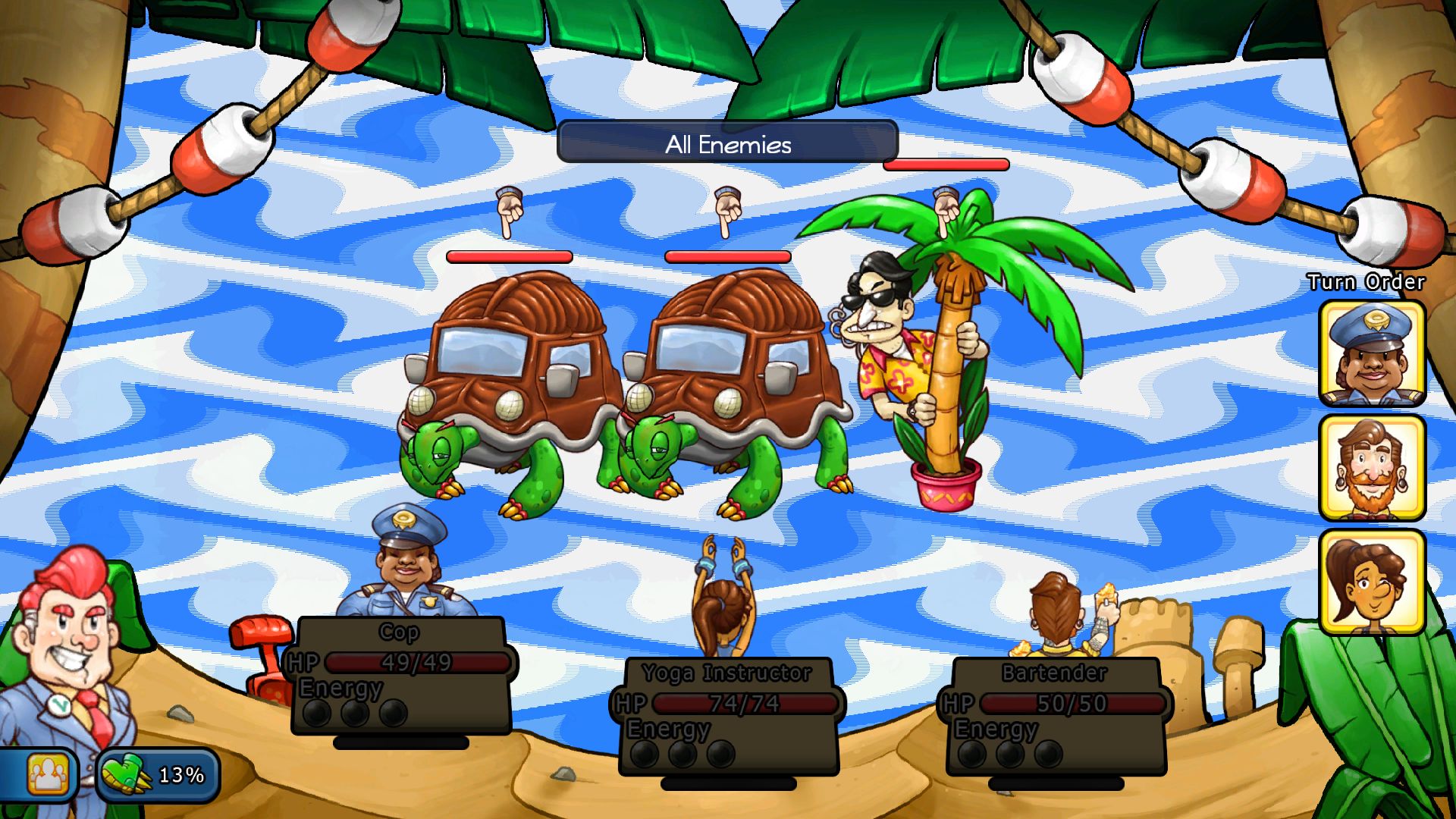 Battles are best used as experimental grounds to test out as many citizen combinations as possible.