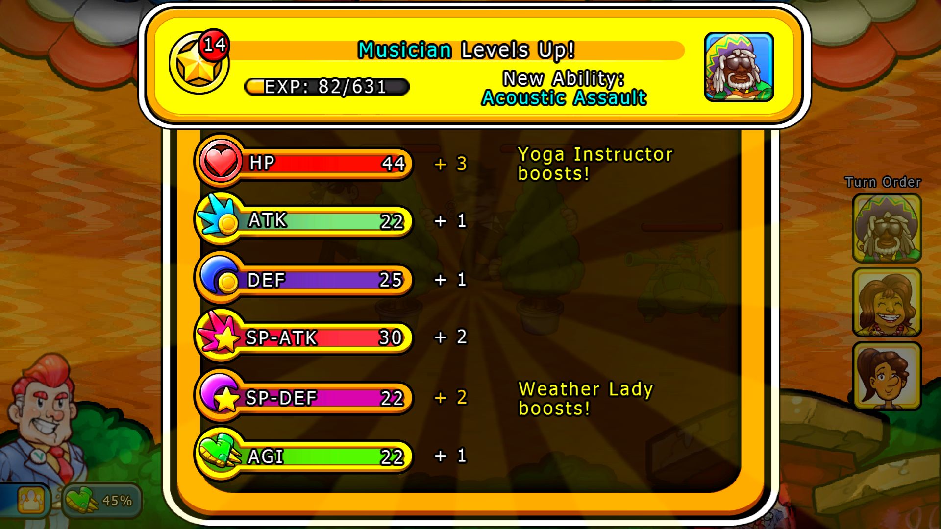 Citizen of Earth's menus are far too bright and tell far too little information.