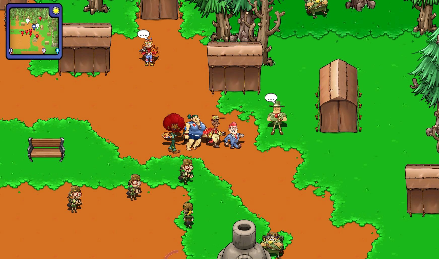 Be prepared for eye strain, unless you want to spend time questing for menu options.