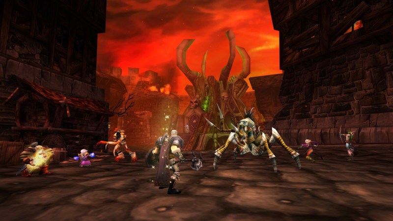 A dungeon in World of Warcraft Classic.