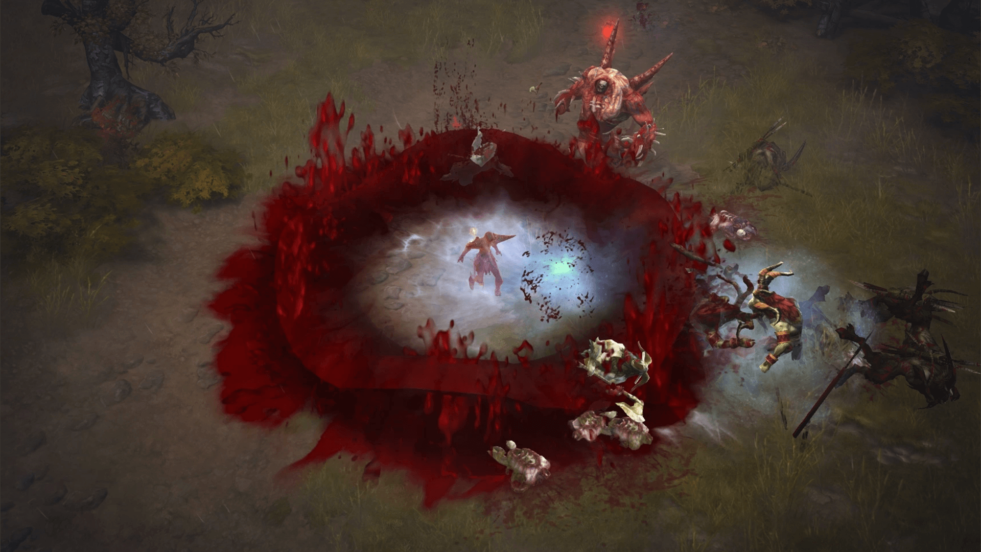 So much blood.