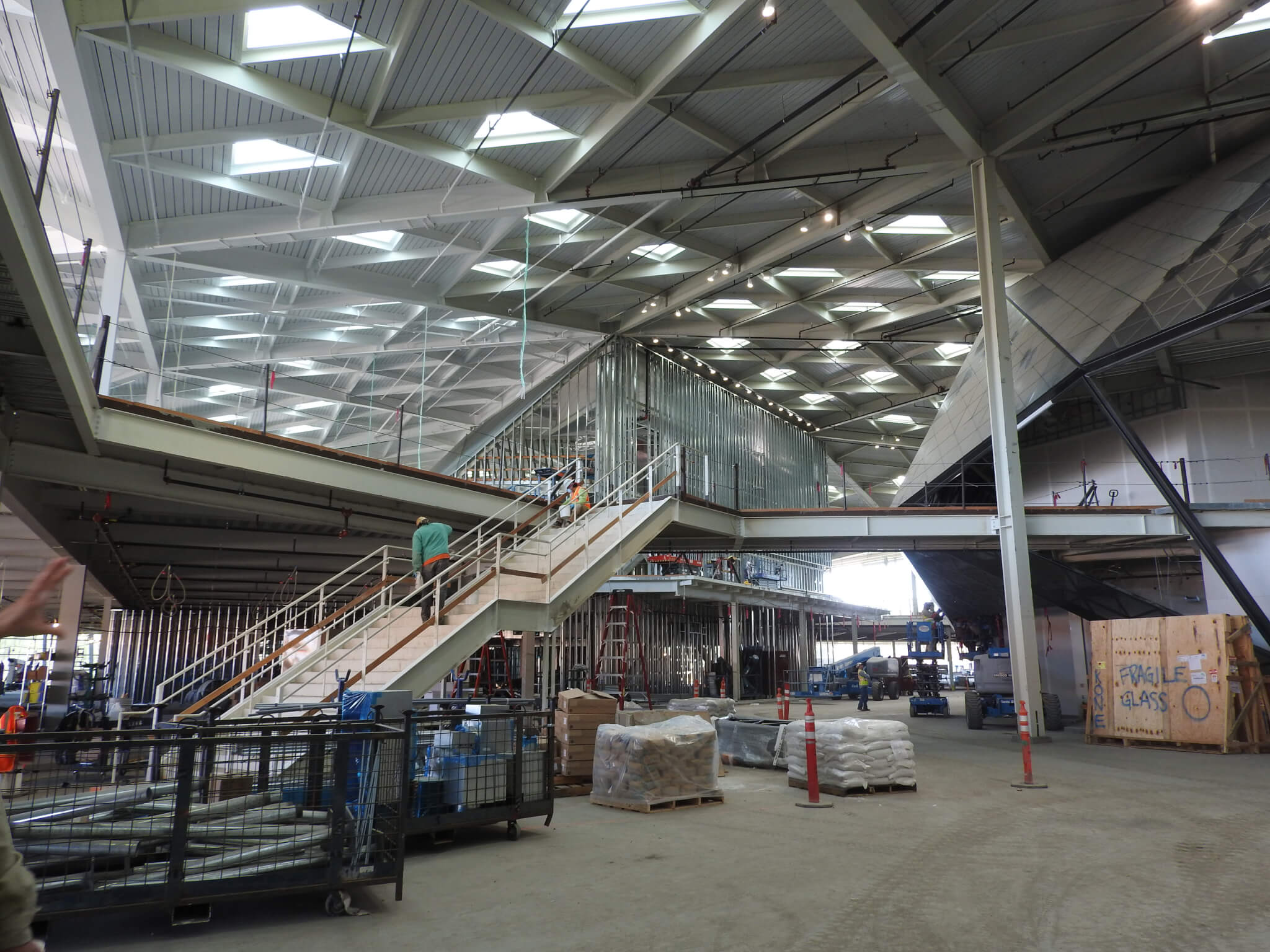 Nvidia headquarters under construction.