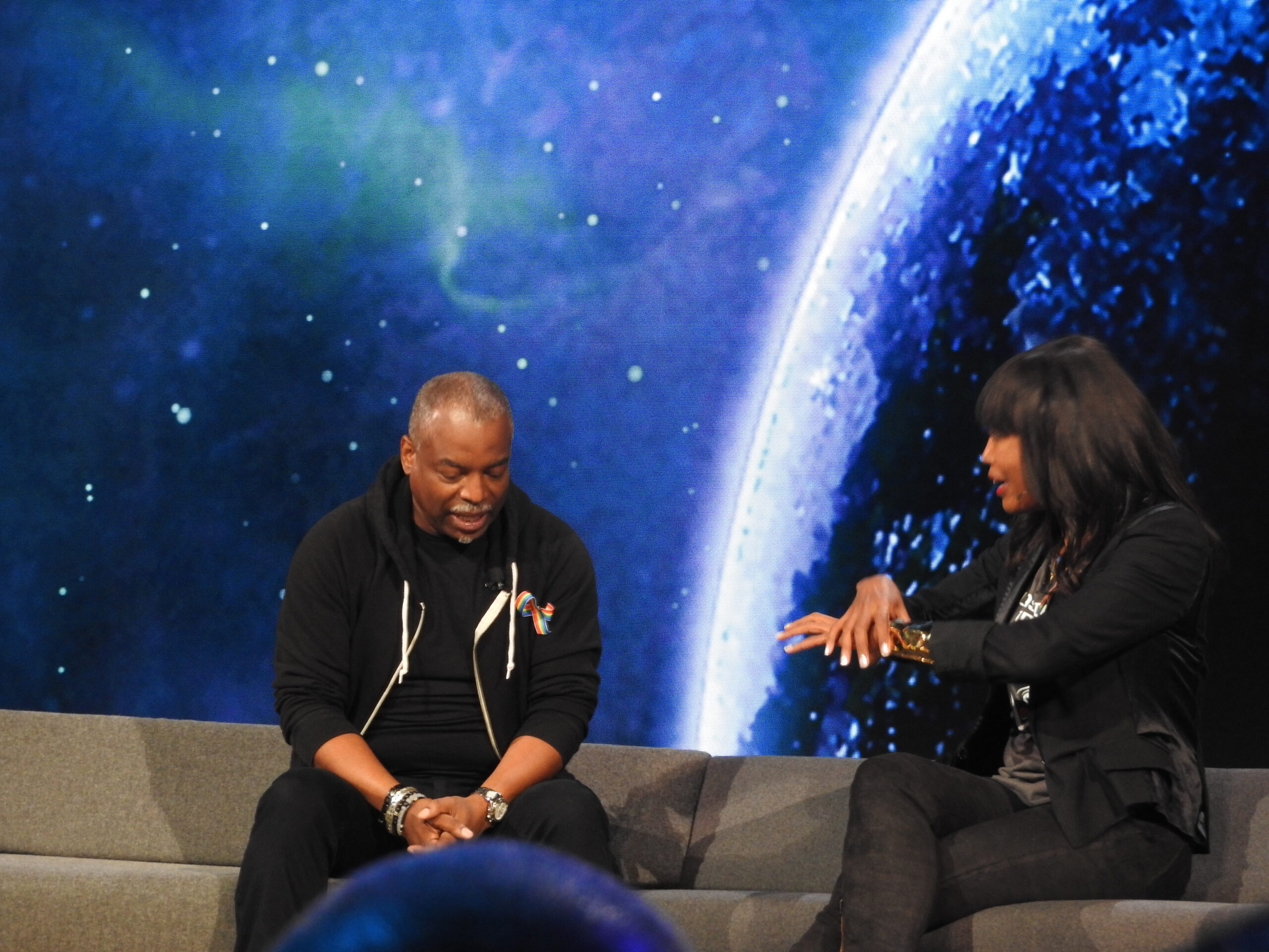 Ubisoft brought out actor Levar Burton to tout Star Trek Bridge Command, a VR game.