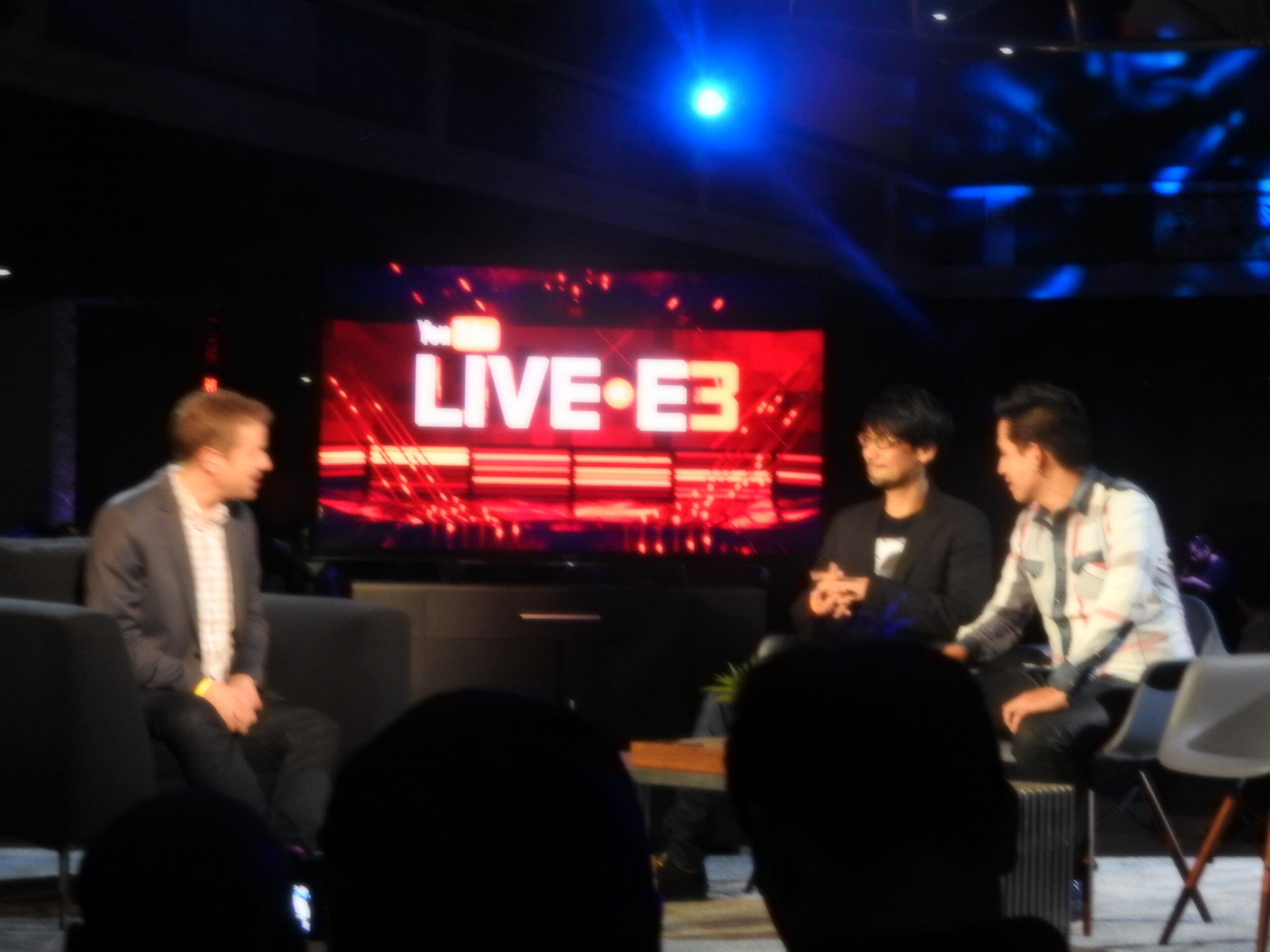 Geoff Keighley interviews Hideo Kojima on YouTube at E3.