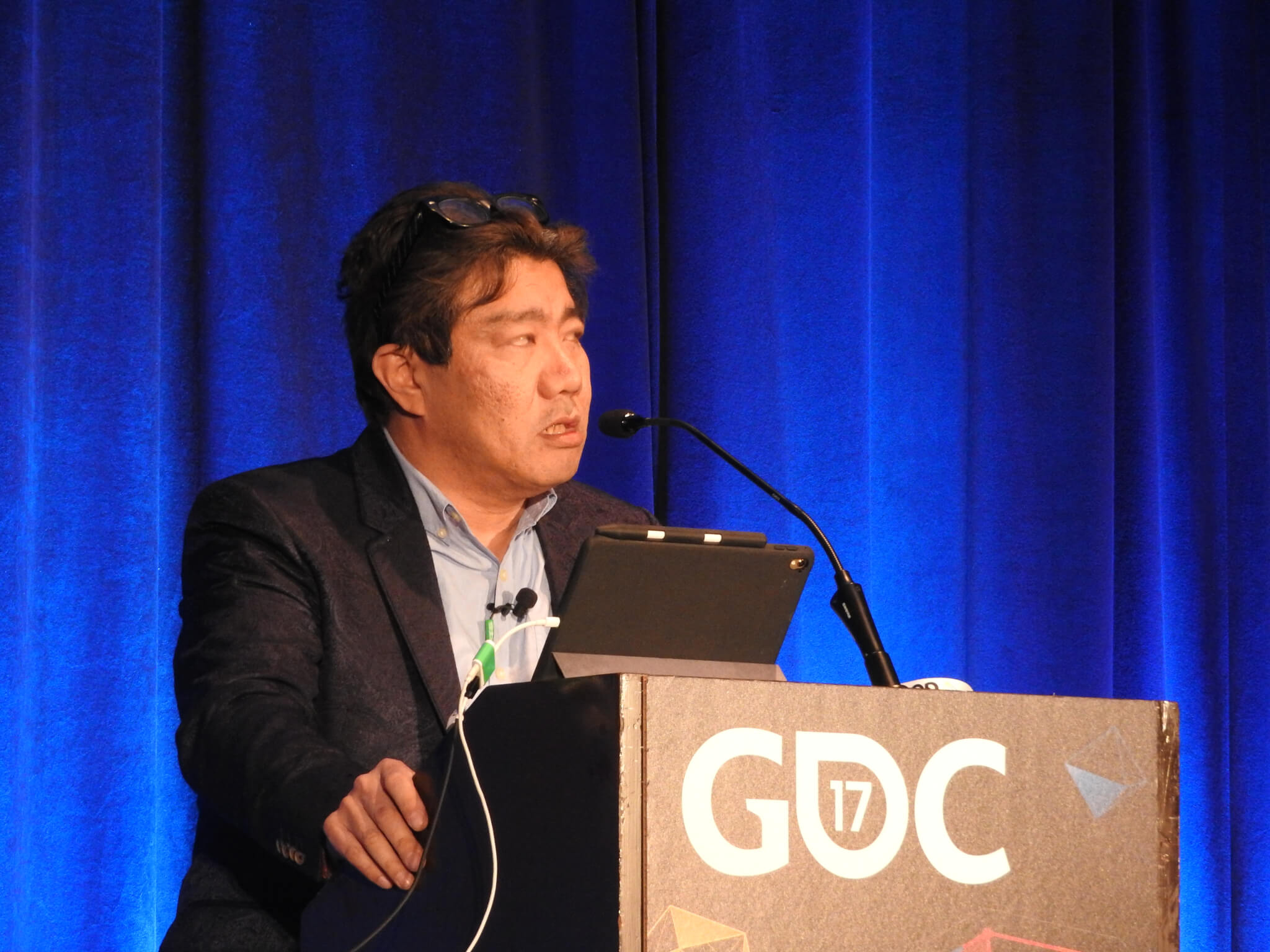 Yoot Saito, creator of Seaman, at GDC 2017.