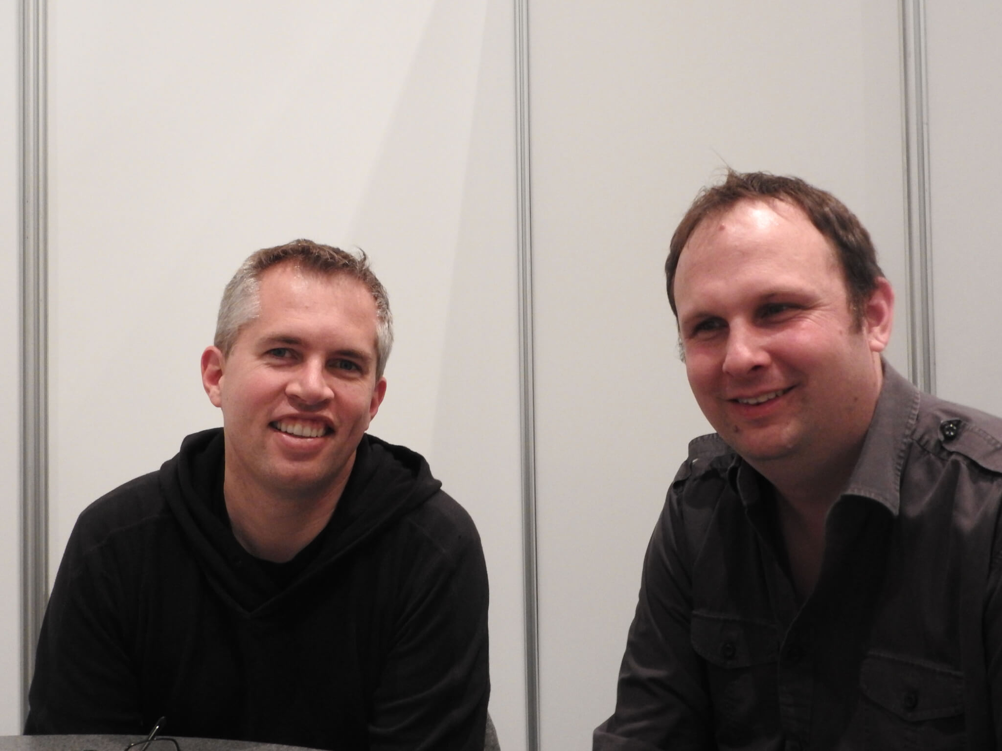 John Earner (left) and Simon Hade of Space Ape Games at GDC 2017.