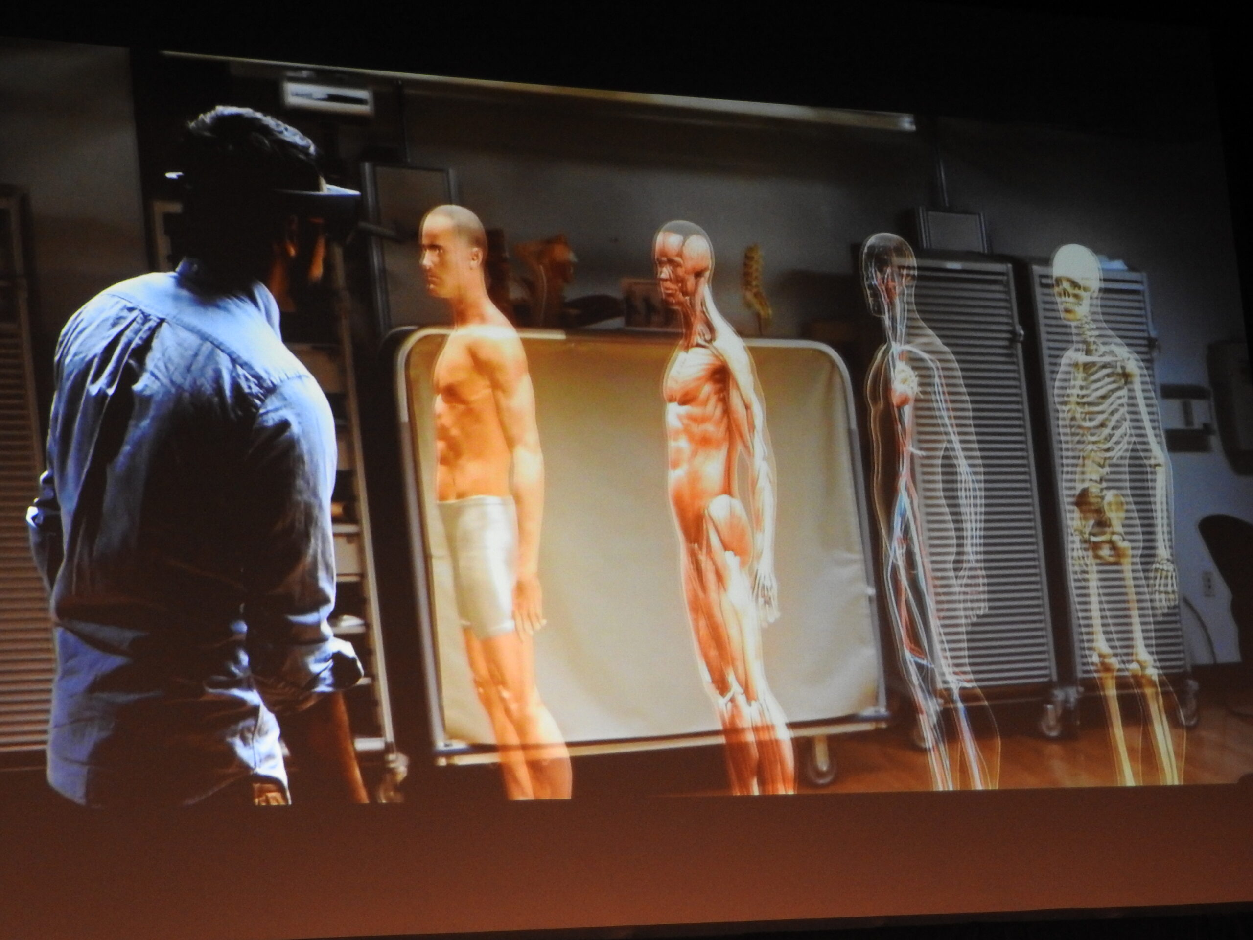 Microsoft HoloLens lets you see virtual images in the real world.
