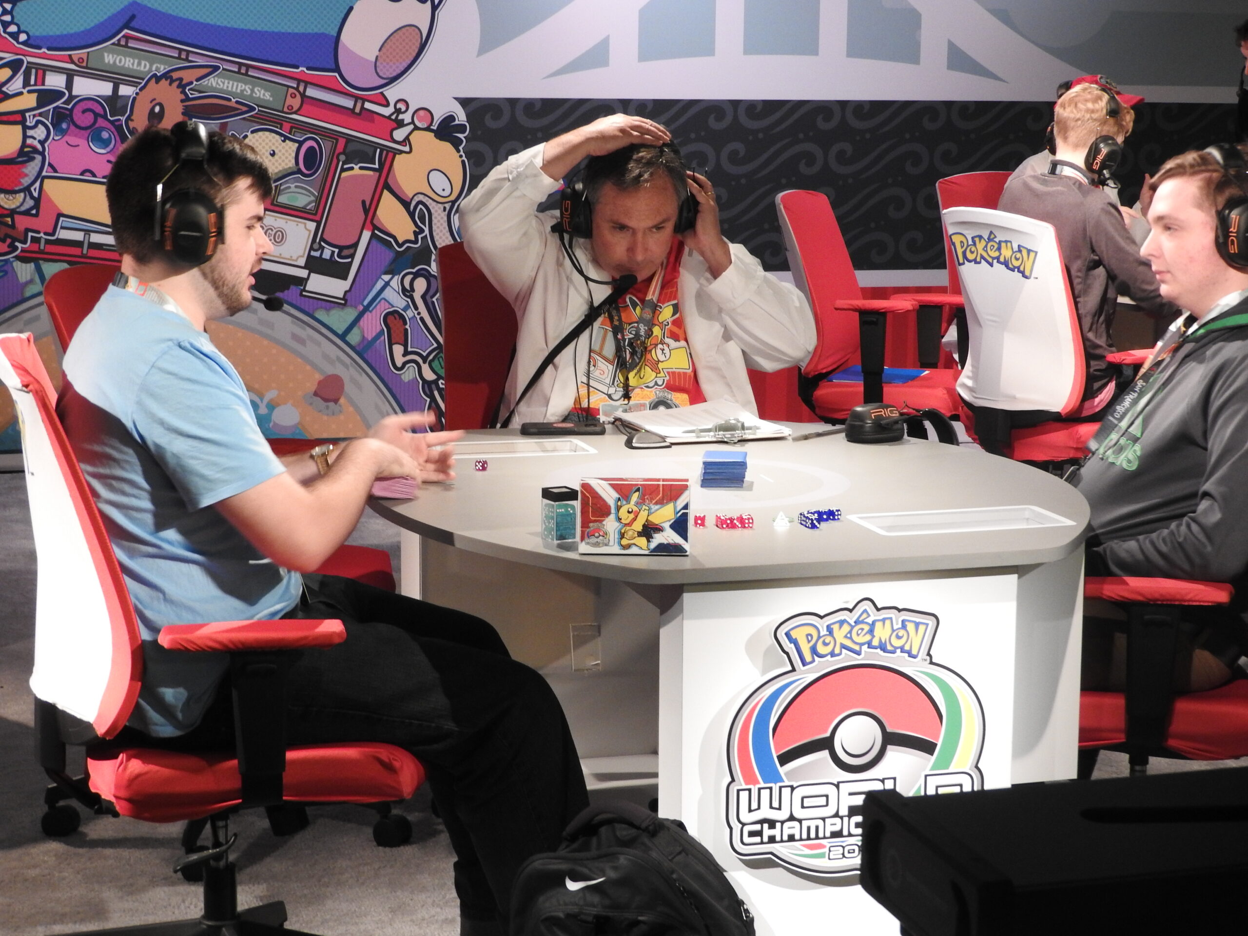 Two of the top players at the Pokémon World Championships, which have drawn almost 1,700 competitors to San Francisco.