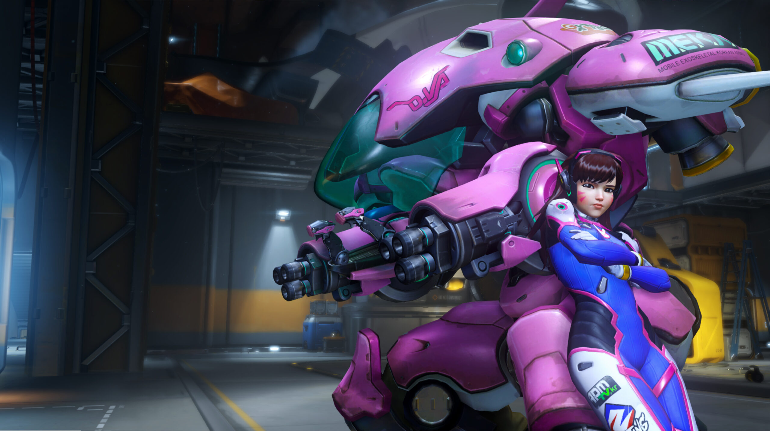 D.Va in Overwatch: She's a mech. And she's pink. And she'll kill you.
