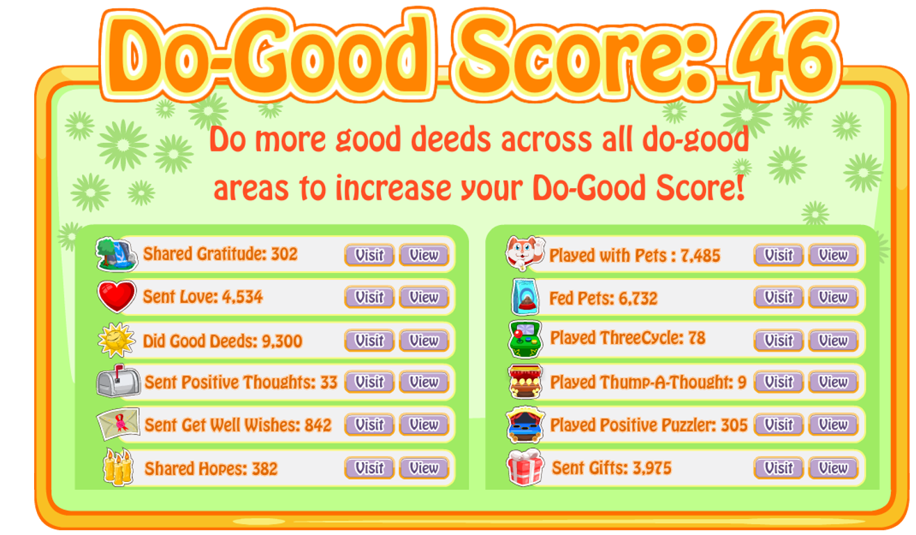 Doing good deeds in real life rewards you with in-game currency.
