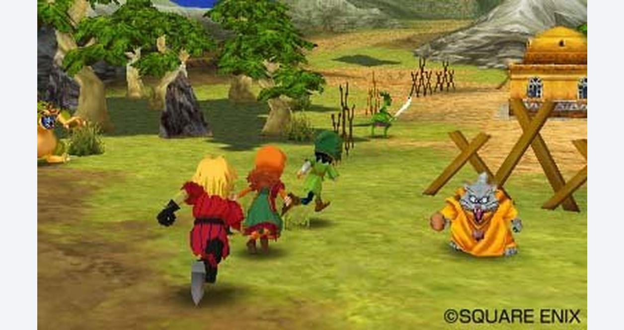 Dragon Quest VII's heroes on their (very long) quest.