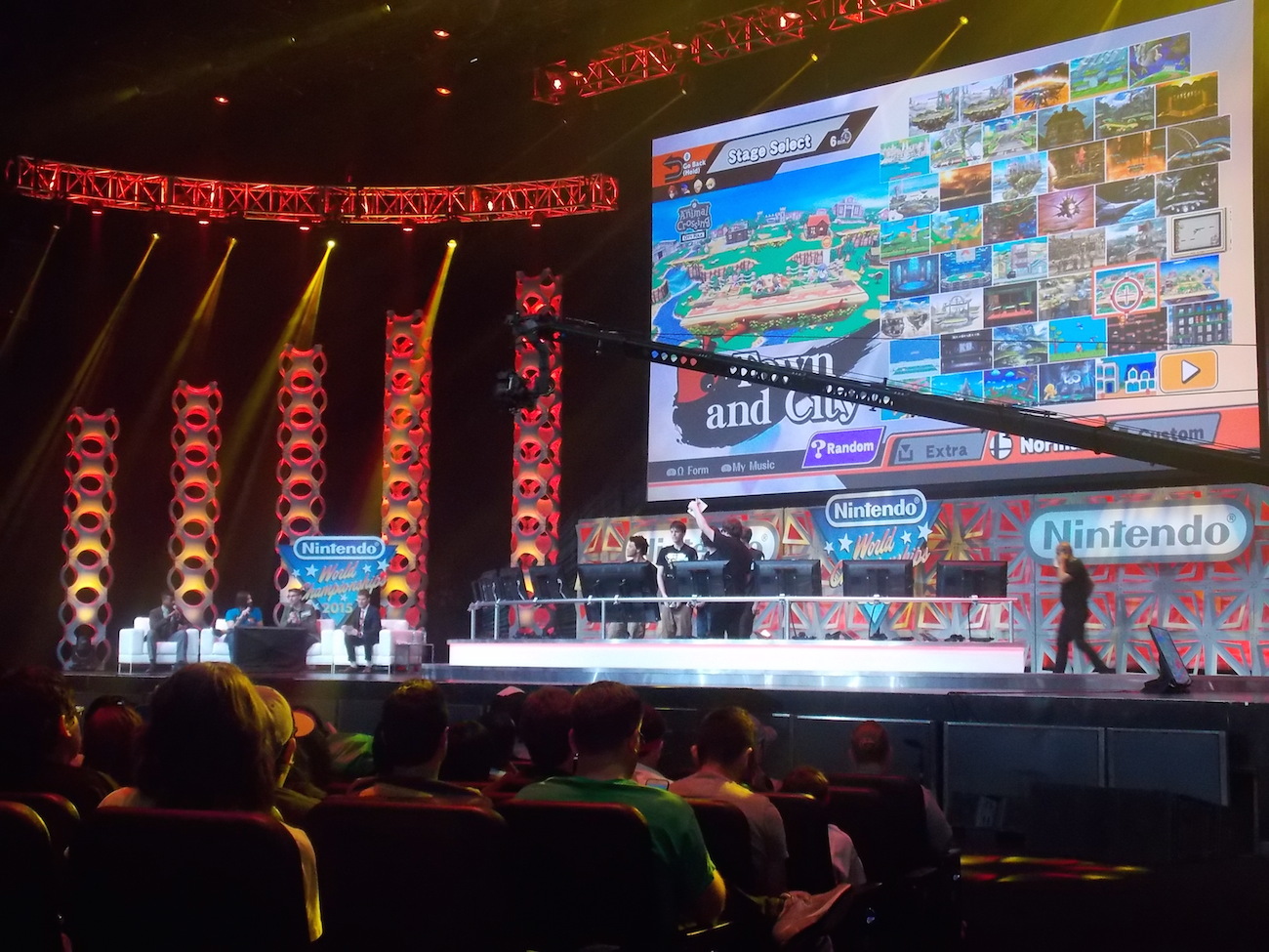 It's funny that the new Nintendo World Championships took place inside of the Microsoft Theatre.