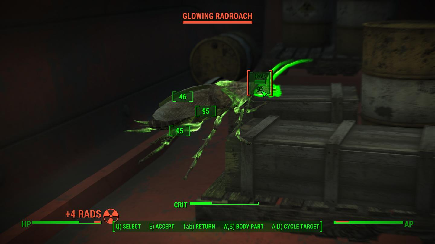Fallout 4 V.A.T.S. system helps those who aren't good at shooting in games plan out their shots.