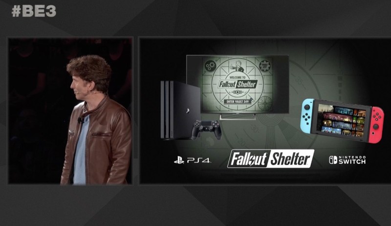 Fallout Shelter PS4 Switch E3 2017