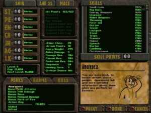 Fallout is a role-playing series, and stats play a large role in your character's development.
