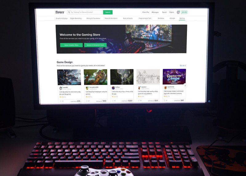Fiverr's gaming store
