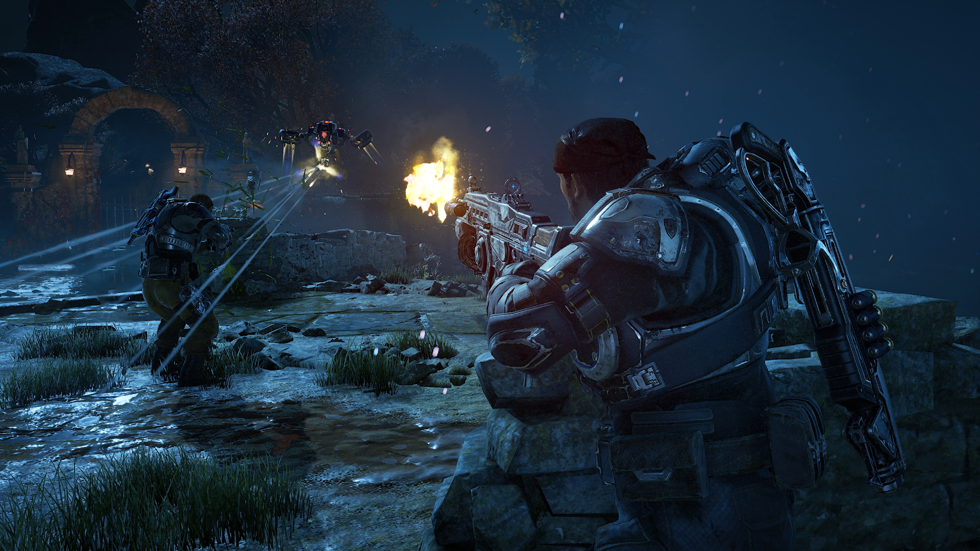 A guard in Gears of War 4.