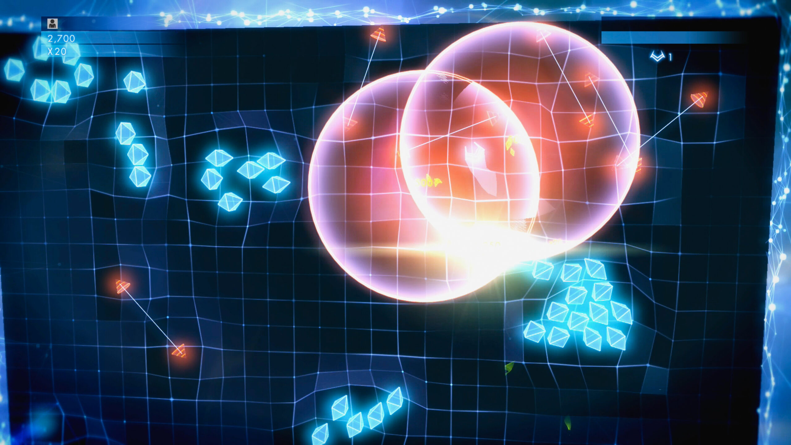 New barriers and walls add a unique additional challenge to Geometry Wars' mayhem.