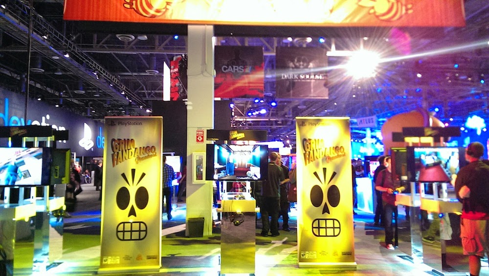 Grim Fandango Remastered represents at Double Fine's booth.