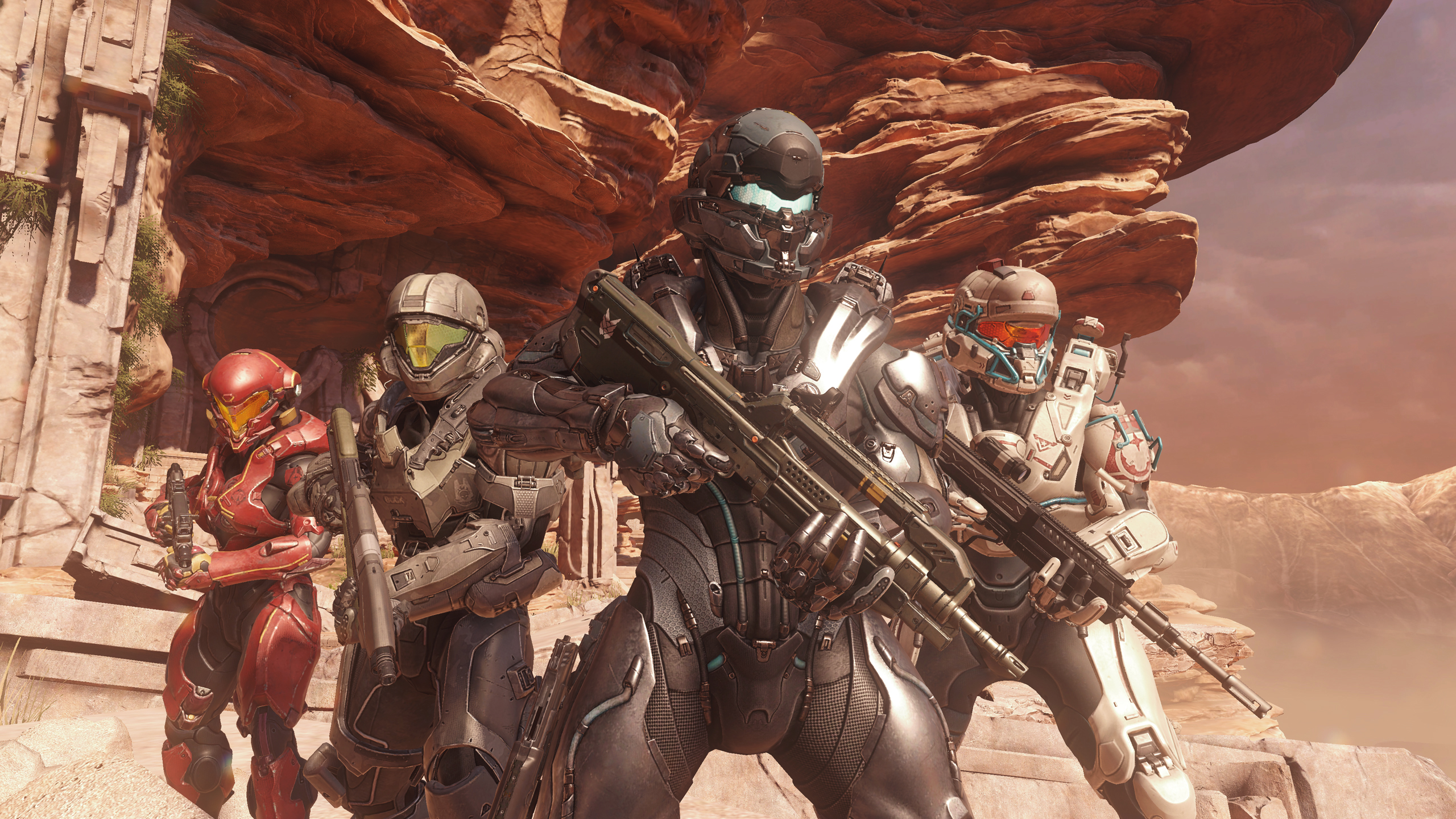 Locke's Team Osiris in the Enemy Lines battle in Halo 5: Guardians.
