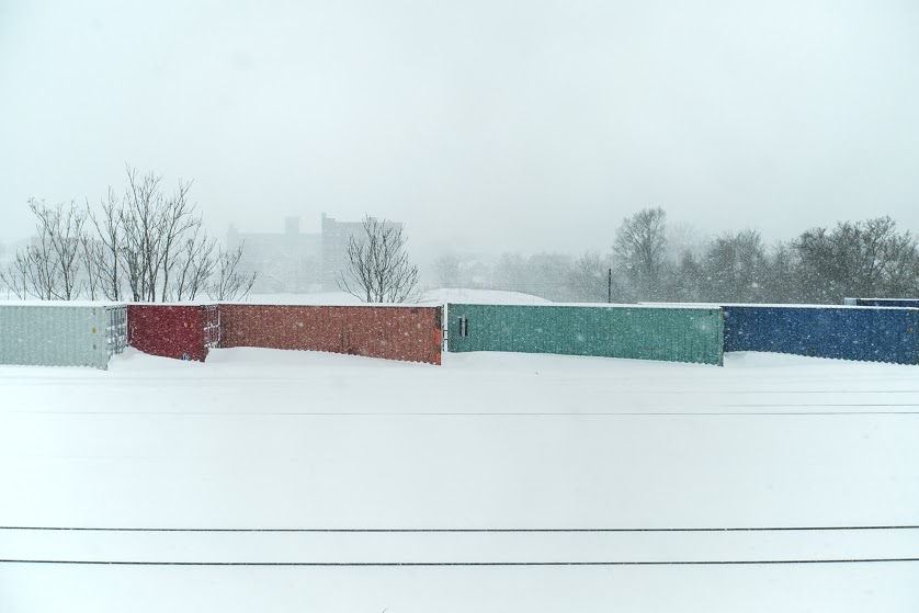 The scenery from the train inspired many of Train Jam's games.