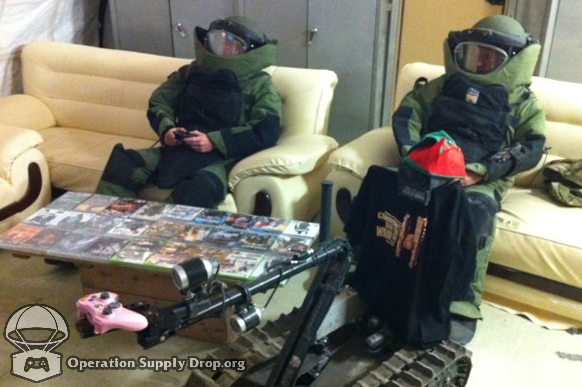 Operation Supply Drop has helped troops take their minds off the reality of their day-to-day lives.