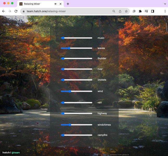 Hatch is a no-code tool for building web sites.