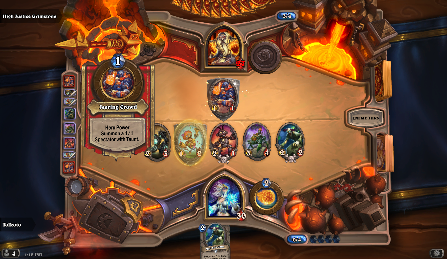 Just overwhelm him with an aggressive deck.