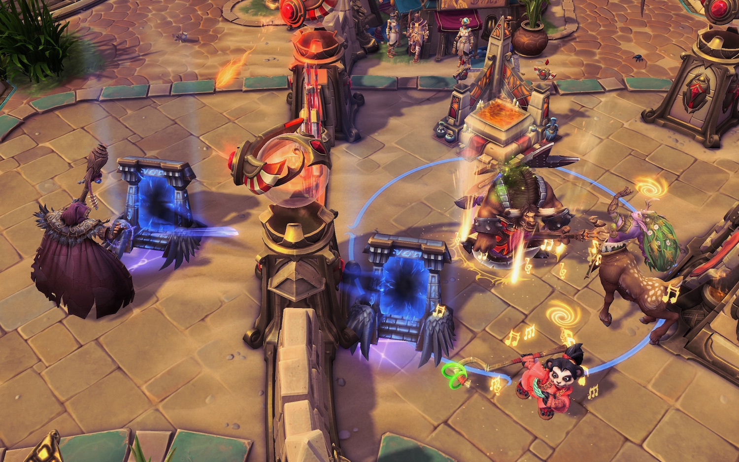 Wrecking buildings in Heroes of the Storm.