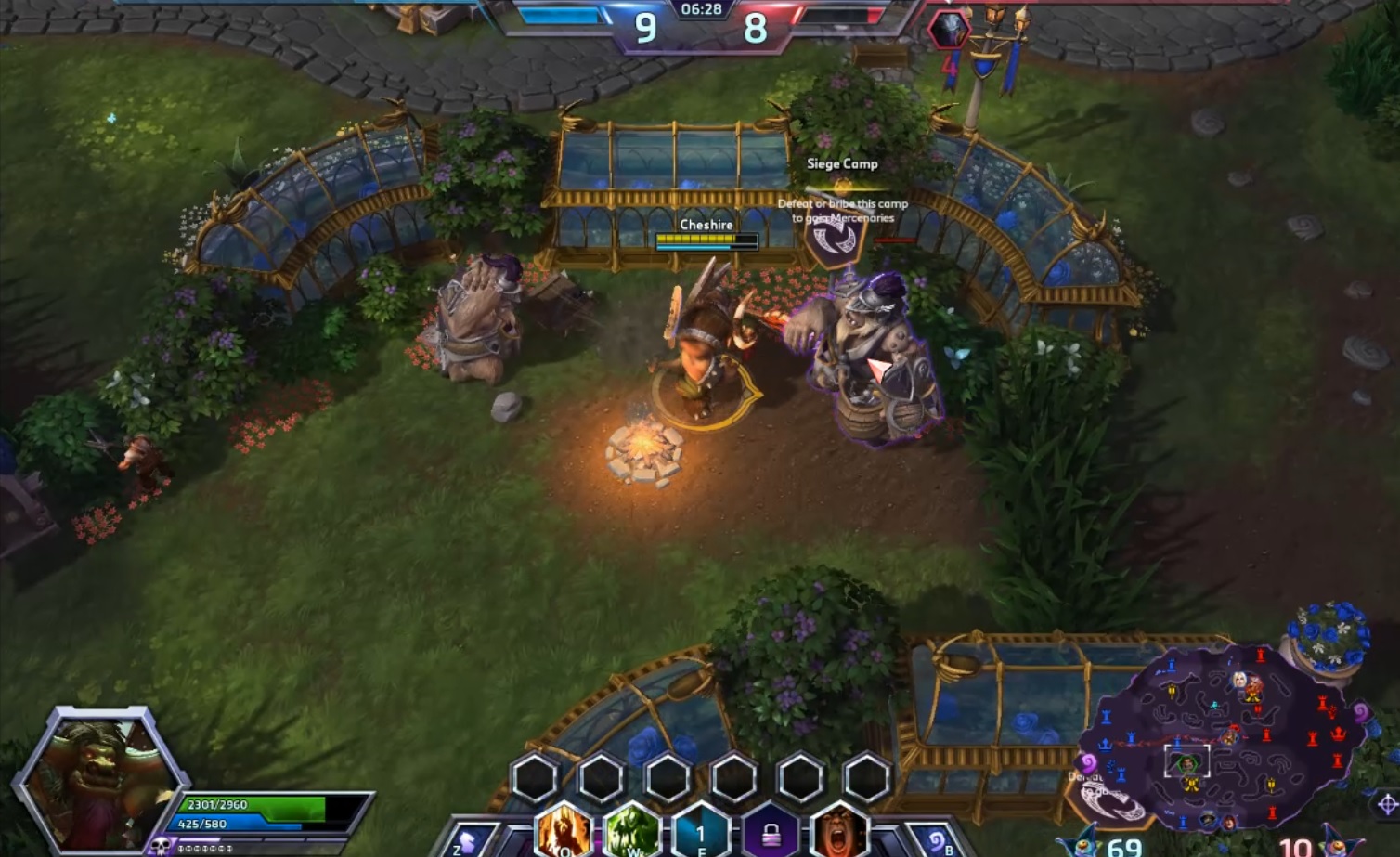 Heroes of the Storm siege giant mercenary camp