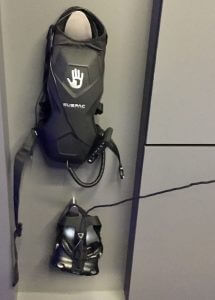 IMAX VR arcade visitors may don these backpacks.