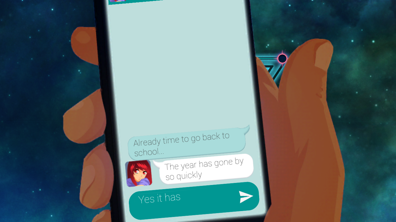 A typical chat between Kaito and Aya.