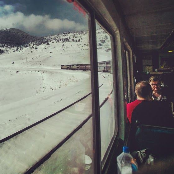 Train Jam's journey from Chicago took it through plenty of snow.