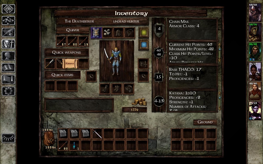 Beamdog added that favorite blade of samurai everywhere: the katana.