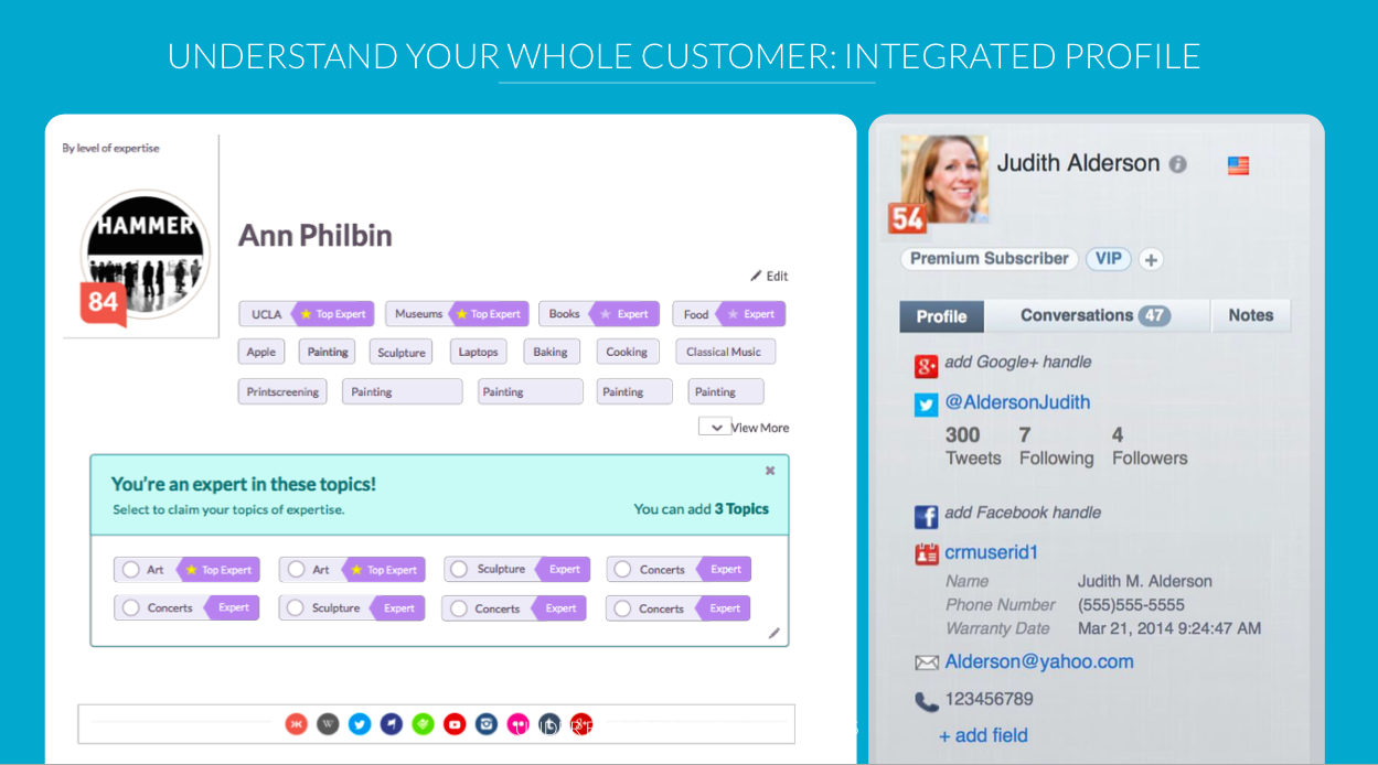 Lithium's new Integrated Profile, now with Klout