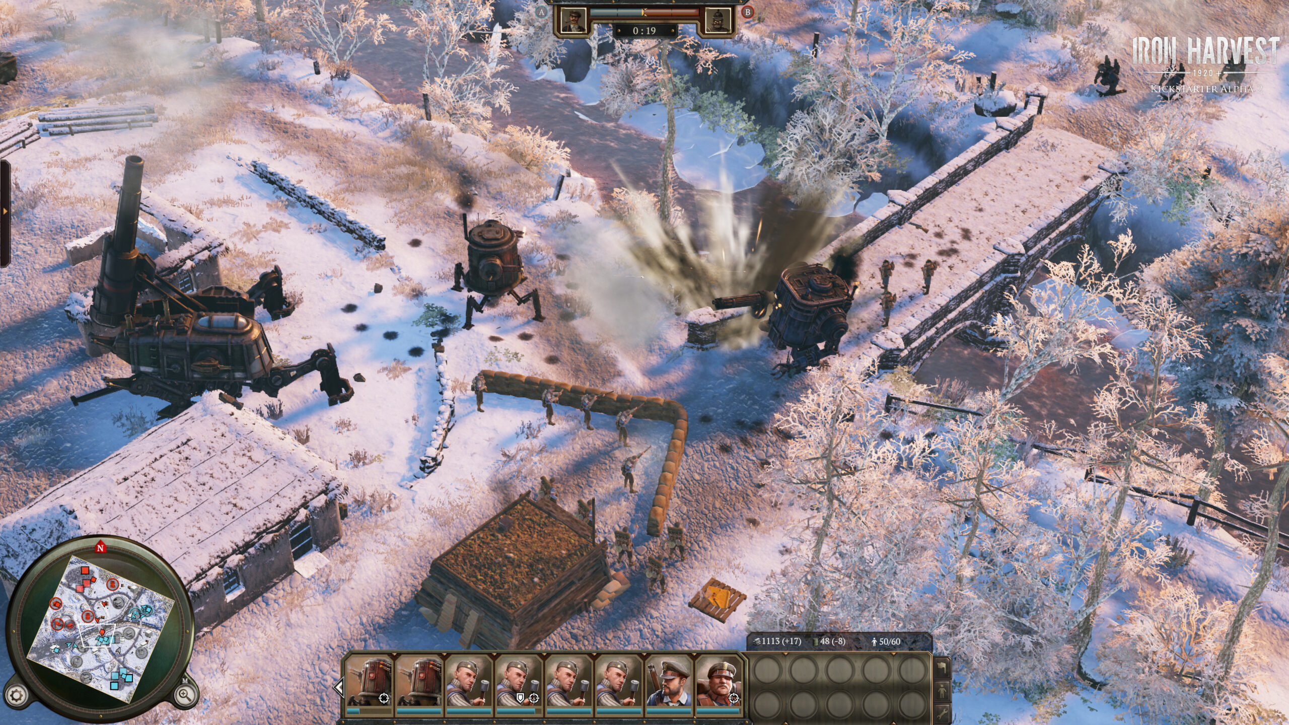 Mechs give a new definition to "mobile artillery" here.
