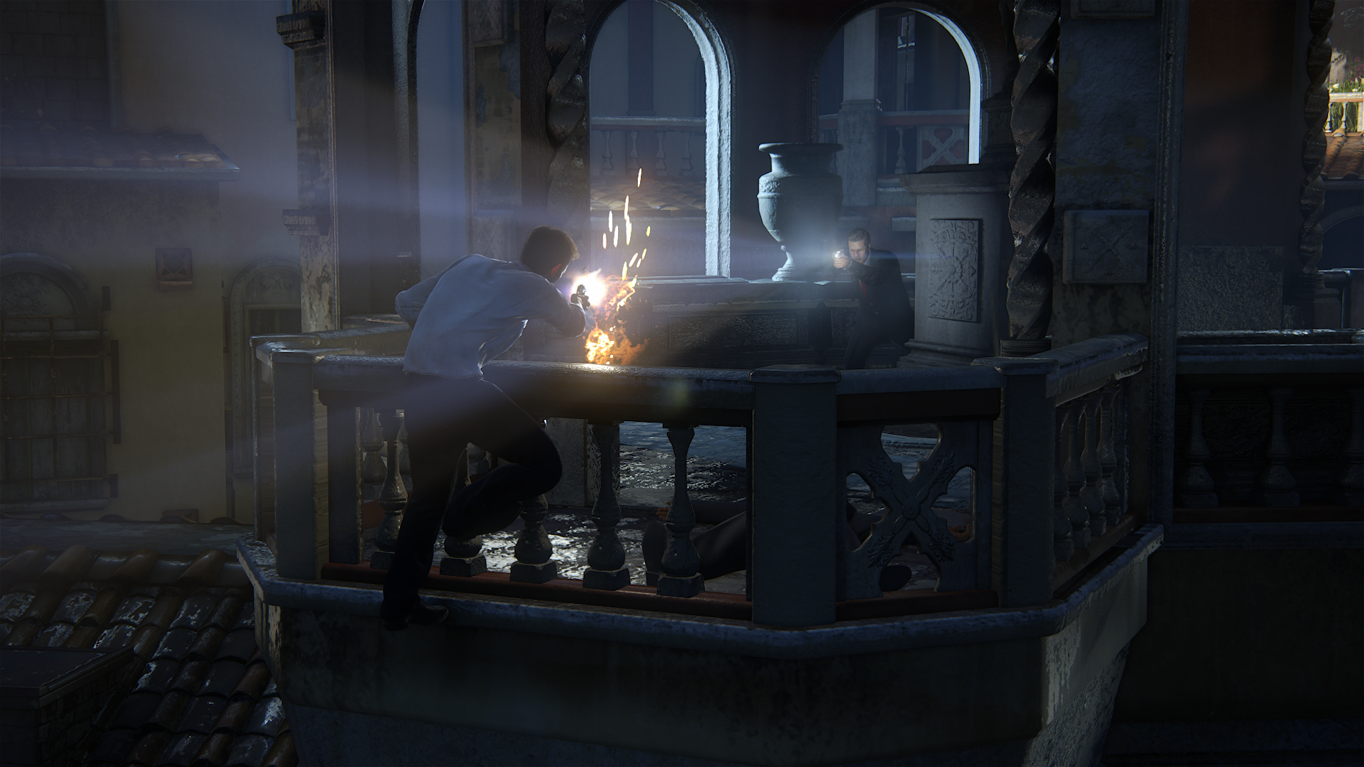 Look at those light beams!