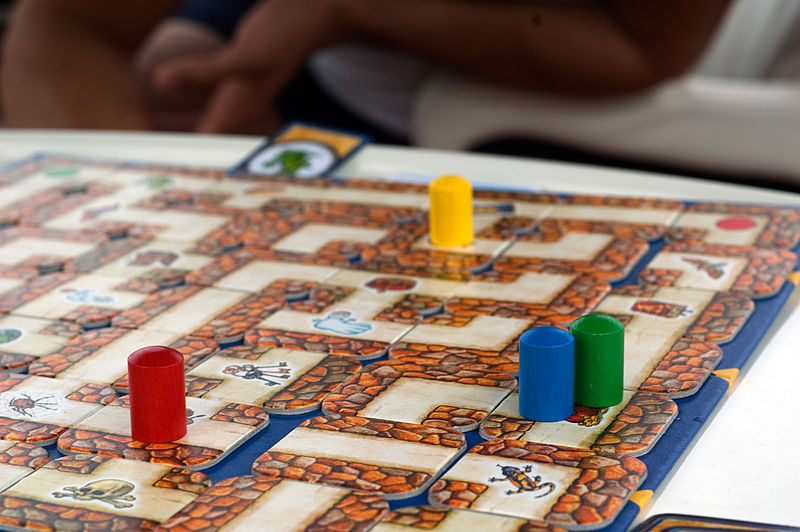 This isn't SwapQuest. It's a really neat board game called Labyrinth.